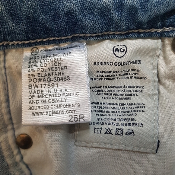 Adriano Goldschmied the Middi Ankle Distressed Mid Rise Skinny Blue Jeans - Picture 16 of 16